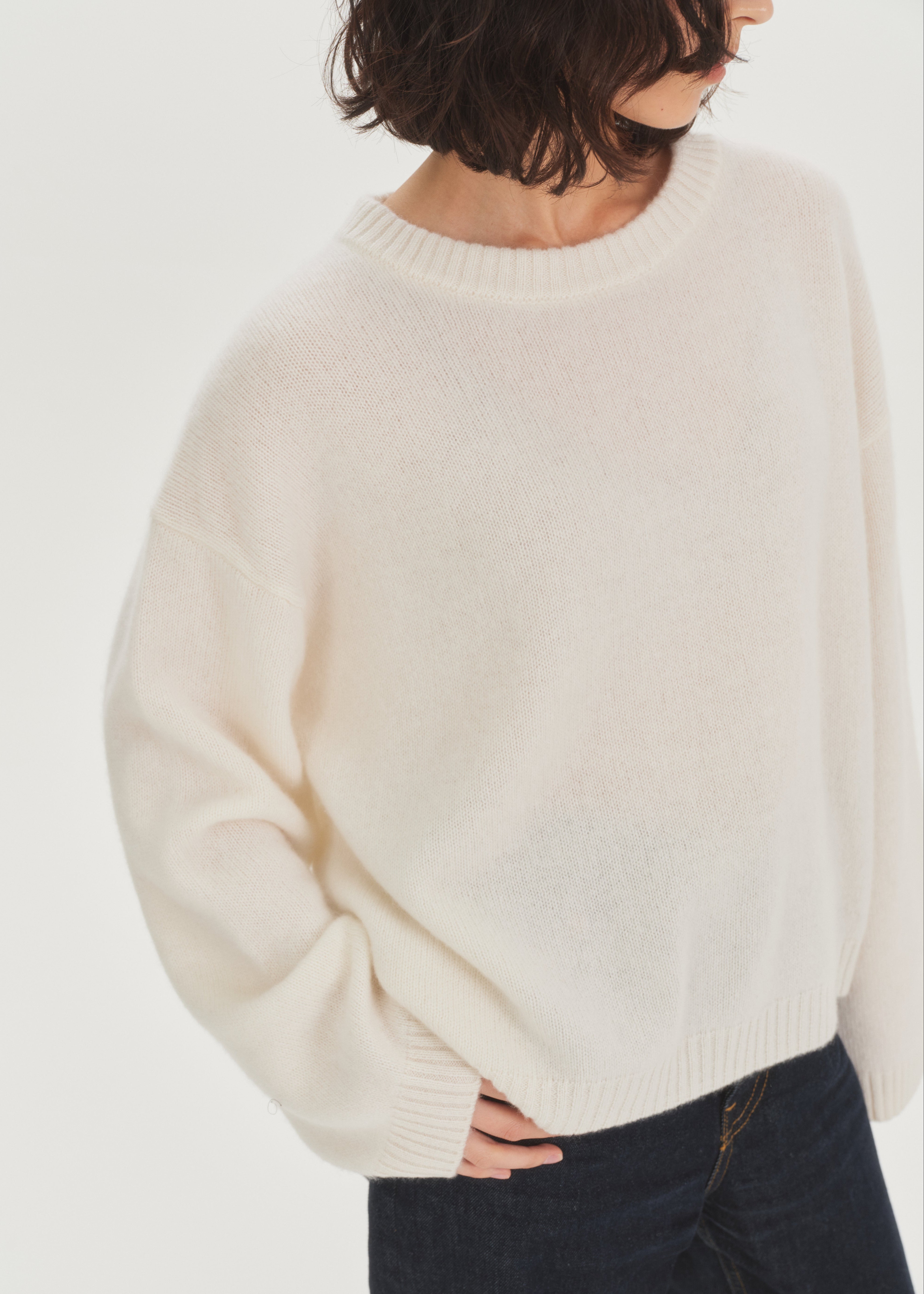 leday ounce noa wide knit 【cream】 Noa Sweater